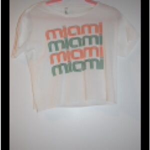 White and Green Graphic T-Shirt